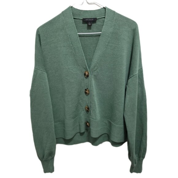 1139 Ann Taylor Loose Fit Crop Slouch Cardigan Sweater Womens - Picture 1 of 1